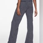 Athleta Stripe Bali Linen Trouser Straight Leg Pant in Blue Stripe Size 4 Photo 2