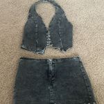 SheIn Black Denim Matching Set Photo 0