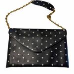J.Crew Invitation Black and White Polka Dot Clutch Photo 0