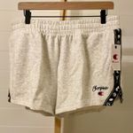 Champion  Women's Light Grey Athletic Shorts Graphic Tape Logo Casual Size XL Photo 0