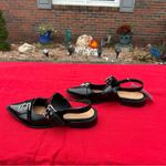 Wild Fable Size 8 Peyton Double Buckle black Slingback Flats by  Photo 5