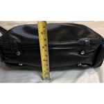 Vintage PERLINA New York‎ Black Genuine Leather Sling Crossbody Bag EUC Photo 5