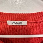 Madewell sweater! Orange net lived in style pocket sweater women’s size large! Photo 1