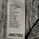 James Perse Standard  Womens Heathered Gray Long Sleeve‎ Henley Top 4 XL Photo 3