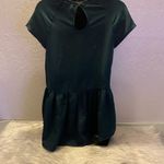 Xhilaration Women's Teal Lace Peplum Top Small Keyhole Back Chic Holiday Career Photo 14
