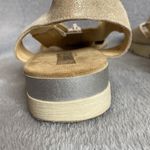 Sesto Meucci GUC Seldred Gold Zipper Sandal Size 9 Photo 6