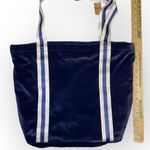 PINK - Victoria's Secret NWT Victoria's Secret Tote Bag Womens Size OS Navy Blue Ribbed Soft Velour Cozy Photo 4