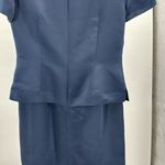 Liz Claiborne  Nights navy beaded 8 floor length gown mother bride groom formal Photo 2