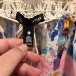 AQUA By Bloomingdale's Lace Crochet Mini Dress Womens Large Fit And Flare Photo 6