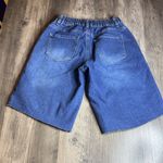 Madden NYC Stylish Denim Women's Long Jean Shorts With Rough Hem Blue Size XS Photo 4