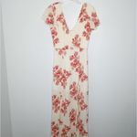 Privacy Please  Cream "Rebecca" Floral Casual Maxi Dress Size Small Photo 3
