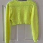 Abound Neon Yellow Button Up Cardigan Photo 1