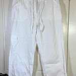 Jones New York  Sport White Capri Pants Womens 10‎ Drawstring Crop Cruise READ Photo 0