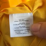 Madewell Women's Silk Belladonna Dress Painted Carnations Yellow Size 6 Photo 4