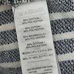 J. CREW Baja Hoodie Pullover Size XL Blue White Striped Woven Boho Chic Beach Photo 8