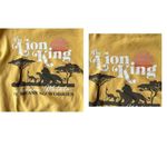 Disney VTG Lion King Sweatshirt Small Gold Hakuna Matata No Worries Musi… Photo 2