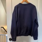 Jansport Vintage Y2K  Made in USA South Dakota Tech Crewneck Sweatshirt Navy Blue Photo 3