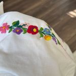 None Vintage white button down with floral embroidery size 46 Photo 15