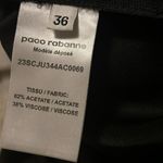 Paco Rabanne Ruffled Crepe Mini Skirt size FR 36 Black Photo 3