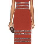 Cult Gaia NEW NWT Olitan Embellished Midi Dress In Tannin Photo 0