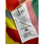 Etro Cashmere Stripe Multi Colored Cropped Boat Neck Stripe Sweater Yellow Photo 14