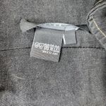 Per Se Full Zip Dress Womens 12 Blue Dark Wash Jean Denim Bodycon Stretch Midi Photo 3