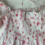 Hill House size XL white pink nap dress white pink floral smocked cottage cabin Photo 6