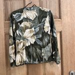 Petite Sophisticate VTG ‎ 8 floral jacket Blazer Brown Tan Photo 8