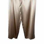 Bloomingdale's Womens 100% Silk Satin Pants 18W Champagne Quiet Luxury Pull On Tan Photo 10