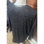 The Limited NWT  Women's L Black Jacket All over Sequin Open Cardigan Formal Glam Photo 3