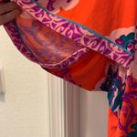 Hale Bob  Vintage Flutter Sleeve Beaded Neckline Shift Dress Size Small Stretch Photo 2