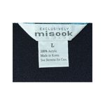 Misook Knit Tank Top Size Large Sleeveless Black Corpcore Travel Work Casual Photo 4