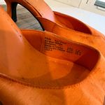 White Stag Vintage Y2K Orange Open Toe Kitten Heel Sandal Size 7.5 Shoe Photo 7