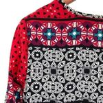 Takara Red Tunic Shift Dress Photo 9