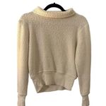 Madewell Cropped Sweater Size XL Cream Turtleneck Sweatshirt Mock Neck Fall Photo 0