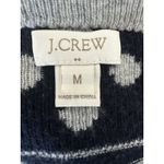Women's Gray and Black Polka Dot and Striped J. Crew Sweater, Sz: M (b24) Size M Photo 4