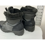 Rocawear Womans Scottie Size 6.5 Black Lace Up Faux Leather Combat Boots Photo 3