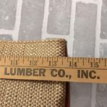 Badgley Mischka Large Straw & Leather Tote Tan / Red Trim Photo 8