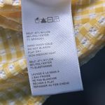 Urban Outfitters  Yellow Gingham Textured Mini Dress Square Neck Sleeveless Small Photo 3