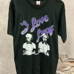 The Vintage Shop Vintage 1992 I Love Lucy Black Single Stitch Talking Tops Large L Lucille Ball Photo 0