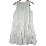 J.Crew J.‎ Crew Tiered lace-up mini dress in cotton poplin White S NWT Photo 1