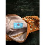 Kathy Van Zeeland  Bohemian Style Suede Shoulder Bag studded beads Photo 4