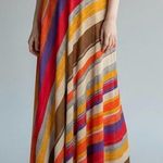Ralph Lauren Lauren Maxi Skirt Size 4 Colorful A-Line Boho Flowy Office Photo 0