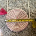 Ivory and pink crocheted crossbody mini bag‎ Photo 3