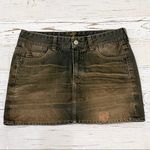 7 For All Mankind  Acid Washed Mini Denim Skirt 27 Photo 3