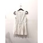 ZARA NWT  Sleeveless Fit and Flare Skater Mini Denim Dress Beige Women's Size S Photo 3