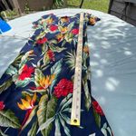 Tropical Island Aloha Wear size Med. made in Hawaii maxi. Beach , cruise , vacat Blue Photo 3