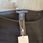 Eileen Fisher Wool Gauze Grid Poncho Black. One Size. Photo 4