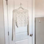 Free People  Chloe Loose Knit Cropped Cardigan Sweater Photo 6