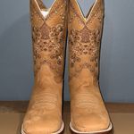 Agave  BOOTS women’s size 10 Dulce Mariel Tan Embroidered Cowboy Runs small Photo 0